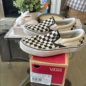 Vans Checkerboard Slip-On Sneakers
